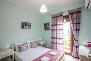 Postel nebo postele na pokoji v ubytování Sea side home Valentina