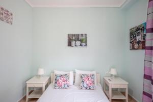 Postel nebo postele na pokoji v ubytování Sea side home Valentina