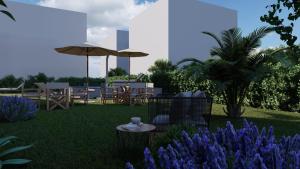 Zahrada ubytování New luxury apartment with PRIVATE Heated POOL and amazing terrace with seaview
