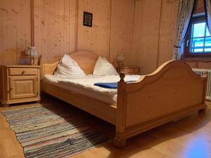 Postel nebo postele na pokoji v ubytování Almhuette-Gipper