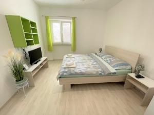 Posteľ alebo postele v izbe v ubytovaní Modern room old Town - Zadar