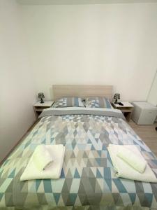 Posteľ alebo postele v izbe v ubytovaní Modern room old Town - Zadar