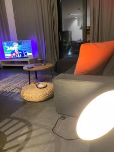 TV a/nebo společenská místnost v ubytování Villa Andrea