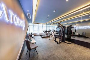 Fitness centrum a/nebo fitness zařízení v ubytování Atour Hotel Guangzhou Liwan District Jiaokou