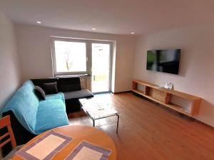 A television and/or entertainment centre at Haus Zangerl