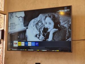 TV a/nebo společenská místnost v ubytování Au petit familistère Landrecies, L'Authentique.