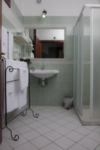 Koupelna v ubytování Hotel Il Tiglio