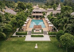 an aerial view of a resort with a swimming pool at Layana Resort & Spa - SHA Extra Plus in Ko Lanta