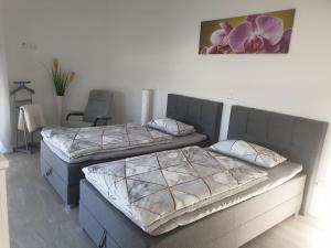 Postel nebo postele na pokoji v ubytování Ferienwohnung Alona