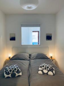 Säng eller sängar i ett rum på Ferienwohnung Sunside im Herzen von Winterberg