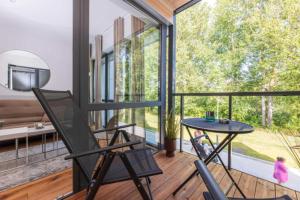 Balkón nebo terasa v ubytování Nature Vibe Apartment at Šventosios Vartai