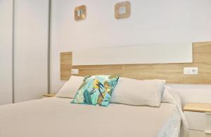 Posteľ alebo postele v izbe v ubytovaní Casa con piscina de agua salada III