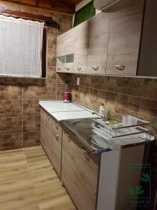 Kuchyň nebo kuchyňský kout v ubytování Planinska kuća Čudesni bor
