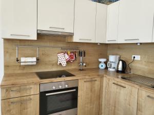 Kuchyňa alebo kuchynka v ubytovaní Sea View Apartment Bellavista Njivice