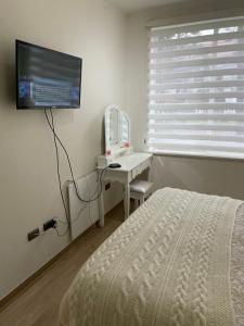 TV a/nebo společenská místnost v ubytování Apart Hotel R&P Depto A