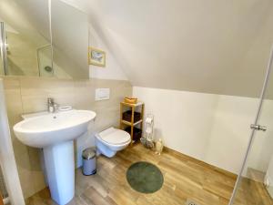 Koupelna v ubytování Luxury holiday home near Lake Bled & the Alps