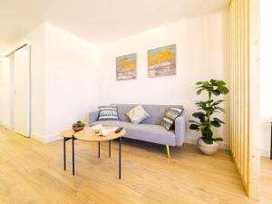 A seating area at Cubo's Estudio Esmeralda Beach