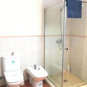 Koupelna v ubytování Casa Roble
