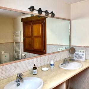 Koupelna v ubytování Casa Roble