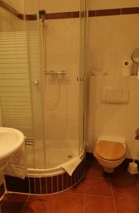 Kúpeľňa v ubytovaní Hotel Pension Alte Mühle