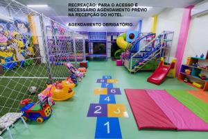 a play room with many different types of play equipment at Dall’Onder Grande Hotel Bento Gonçalves in Bento Gonçalves