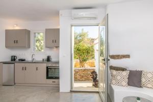 Kuchyňa alebo kuchynka v ubytovaní Livadi house Tinos 2 katwi