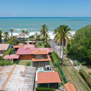 an aerial view of a resort with the beach at Casa Palmar Point in San Carlos