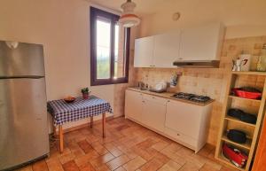 Dapur atau dapur kecil di Stanza con terrazzo privato Le Vitterelle