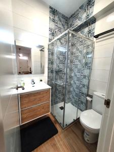 Koupelna v ubytování Apartamento moderno y acogedor.