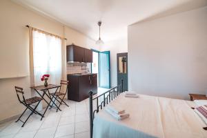 Kuchyň nebo kuchyňský kout v ubytování Philyra appartments