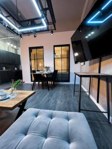 Posedenie v ubytovaní MojeMiędzyzdroje LU 7B - Luksusowy apartament 100 metrów od morza