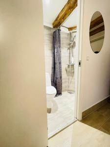 Koupelna v ubytování aday - Cozy private room in the center