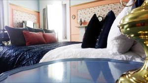 Ένα ή περισσότερα κρεβάτια σε δωμάτιο στο Little Robin B&B
