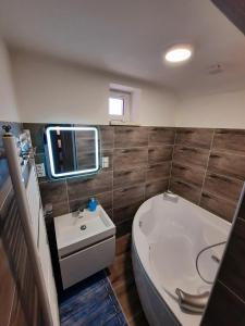 Koupelna v ubytování Apartmán Sen