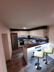 Kuchyň nebo kuchyňský kout v ubytování Apartmán Sen