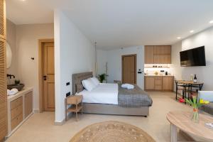 Kuchyňa alebo kuchynka v ubytovaní Rethymno Lovely city center apartment