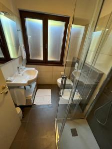 Koupelna v ubytování Hotel Villa Nadia
