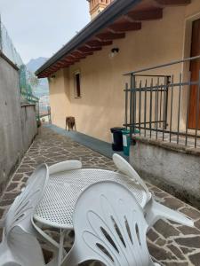 A balcony or terrace at holiday on the island