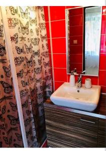 Koupelna v ubytování Apartment Sakvice 390