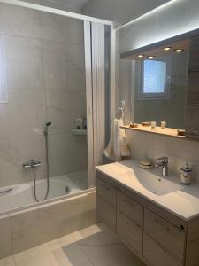 Koupelna v ubytování KOS SUITE HOME
