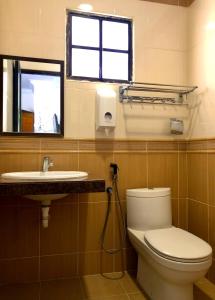 Koupelna v ubytování Hotel Chua Gin