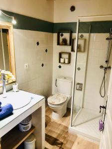 Ένα μπάνιο στο Le Mas des Alberes Piscine privative proche mer et Collioure, climatisation, parking ,WiFi +29 φωτογραφίες