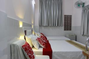 Krevet ili kreveti u jedinici u objektu QUANG SAIGON Hotel- 40-7 Bùi Viện-Walking street