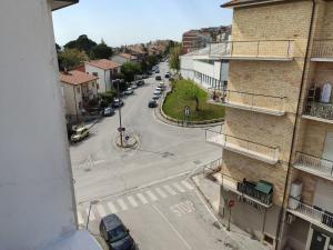a view of a street from a building at Affittacamere Rosita Recanati in Recanati
