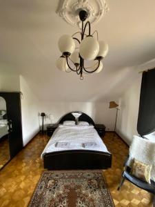 Una cama o camas en una habitación de Leśny Czar