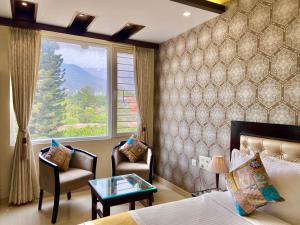 Green View by Green Tree Hotels客房内的一张或多张床位