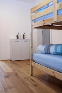 Postel nebo postele na pokoji v ubytování Ferienwohnung Melcher