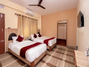 Uma cama ou camas num quarto em The Country Yard