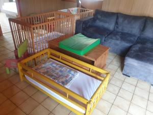 Postel nebo postele na pokoji v ubytování Le Wineck