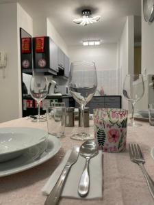 Kuchyň nebo kuchyňský kout v ubytování Gezellige Studio 1 slaapkamer, 3pers,strand,zee 50m